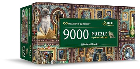 Trefl - Puzzle 9000 Teile, Whiskered Wonders, Prime UFT Lisa Parker | Für Kinder und Erwachsene ab 14 Jahren, hochwertige, kreative Unterhaltung, präzise passende Teile