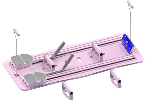 lyanny Reformer Pilates-Maschine, Faltbare Pilates-Board-Maschine für Heimtraining, hochfeste Pilates-Ausrüstung, tragbares Fitness-Board für Damen und Herren