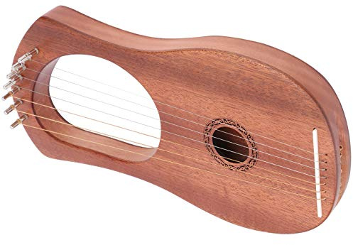 Tragbares Musikinstrument mit 7 Saiten, Lyra-Harfe und Stabiler Klangqualität. Saiteninstrumente