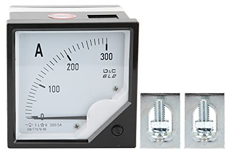 Ampèremètre analogique Mavaol, Compteur de Courant AC DC, Mesure précise, Construction ABS Robuste, pour Applications industrielles, d'usine et électriques