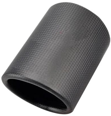 Endrohrblenden Auto Universal Auspuffrohr Carbon Fiber Abdeckung Auspuff Schalldämpfer Rohr Spitze Fall Auspuff Spitze Gehäuse Auto Auspuffblende(Matte Outlet 114mm)