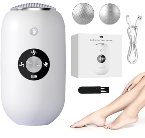 Jostart Hard Dead Skin Remover Foot:Waterproof Pedicure Sets for Feet Care Rechargeable Foot File Electric Machine for Cracked Heel