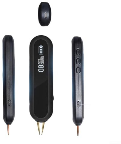 Jotekonoby Soldador compacto por puntos con función de pulso dual y parámetros de soldadura ajustables de 12 niveles para un control preciso y soldaduras fuertes en láminas finas de níquel