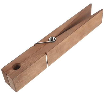 Molletta Gigante in Legno Porta Asciugamani 30x4x5 Cm Bagno