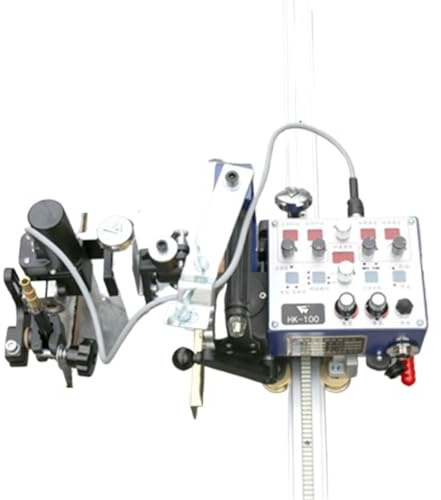 BINGNU Machine de Presse à Chaud, Poulie de soudage Automatique -100 avec Rail Guidage, Chariot linéaire, Tracteur à Rotation