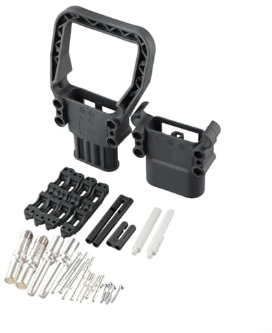 Corrente Fiamma Connettore di Ricarica Rame Elettrico per 80a/160a/320a Power Link Con Ip23 Valutazione Ul94v0 Batteria Retardante Argentato Carrelli elevatori (160A femmina + maschio)
