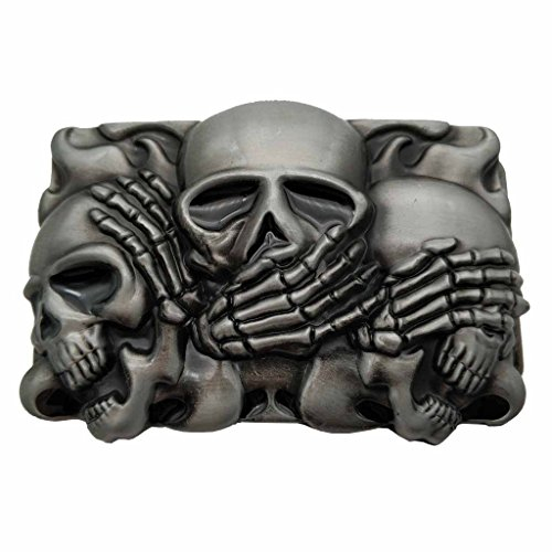 YONE Xwest Rock Punk Skull Belt Buckle Gürtelschnallen
