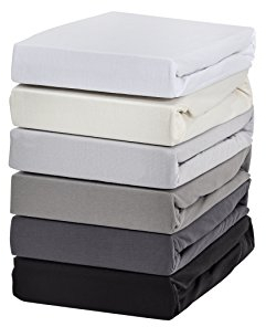 Premium Boxspringbett Spannbettlaken 180-200 x 200-220 cm, Spannbetttuch Bettlaken für Boxspringbett und Wasserbett, Oeko-TEX Made IN Green, Matratzen bis 35cm, Weiß