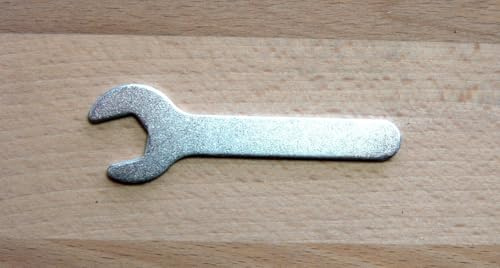 flacher Einmaulschlüssel SW 6, 7, 8, 10, 11, 12, 13, 14, 17, 19mm, Stahl verzinkt, Maulschlüssel (SW 14-3x120)