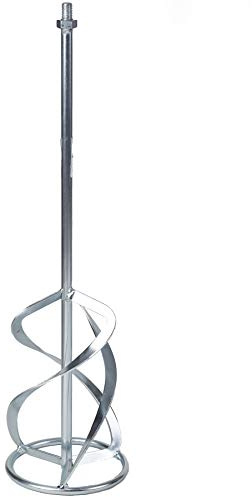 Toolty Profesional Mixing Paddle - M14 Thread - Galvanized Mixer, Whisk, Stirrer - Positive 3-Blade - for Plaster, Gypsum, Adheives, Concrete, Cement, Glue, Paint, DIY (160 x 600 M14)