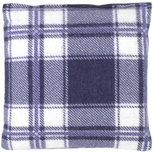 Dinkelkissen 12x12cm Flanell karo-blau - Wärmekissen & Kältekissen - Dinkel Körnerkissen