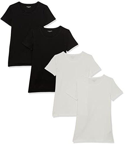 Amazon Essentials Women's Regular-Fit Short-Sleeve Crewneck T-Shirt, Multipacks