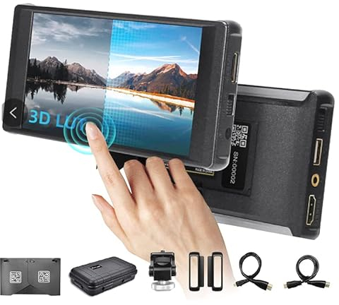 Portkeys PT6 Monitor professioneller On-Camera Assist Monitor 5.2 600nit Bildschirm Touch Control 4K HDMI 30p Eingang 1080P60 HDMI Ausgang 3D LUT Box für Live-Streaming-Bereich.