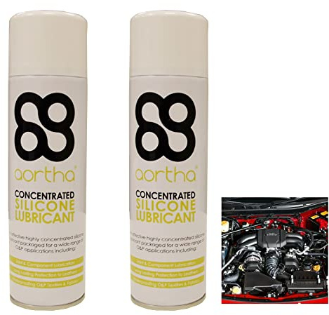 PTFE Silicone Lubricant Spray - Rust Protector - 2 x Jumbo 500ml Cans for Lubrication, Waterproofing, Adhesive Prevention, Rust Removal, Anti-Corrosion Maintenance
