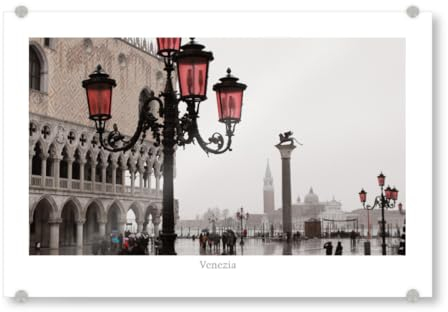 artboxONE Acrylglasbild 30x20 cm Reise Der Markusplatz, Venedig - Bild venedig lagunenstadt markusplatz