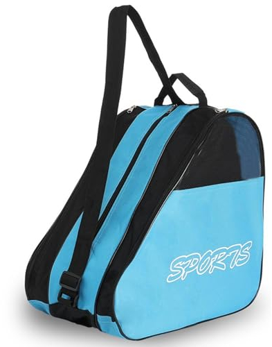 Rurunklee Schlittschuhtasche, Inliner-Tasche für Erwachsene und Kinder, Eishockey-Bag, ideal für Rollschuhe und Eislaufschuhe