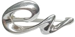Sterling Silber Brosche massiv punziert 925 nickelfrei