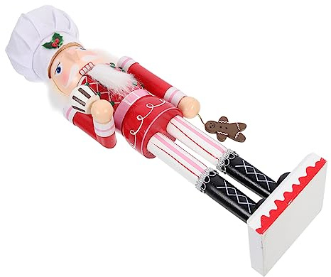 Cabilock Schiaccianoci in Legno Per Natale Decorazione Forma Di Schiaccianoci Accessorio Per Feste Natalizie Compleanno Tema Invernale