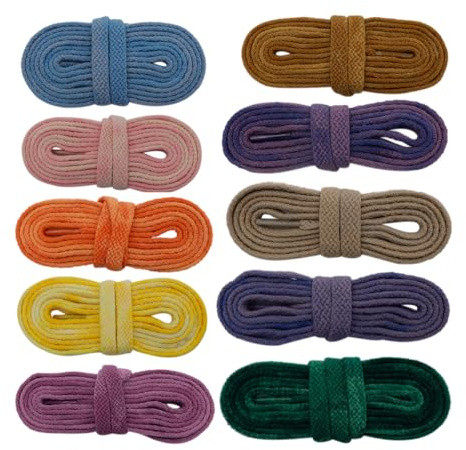 XIANMY Lacets en Peluche pour Chaussures Plates et moelleuses 1,5 cm Cordons de Rechange pour Baskets Chaussures de Sport Chaussures décontractées Bottes 100 cm Blanc