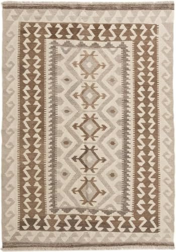 Nain Trading Kelim Afghan Heritage 101x144 Handgewebt Modern Orientteppich Designteppich Teppich Wolle