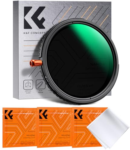 K&F CONCEPT Filtre 40.5mm ND2-32 Variable et Polarisant CPL et Black-Mist 1/4 3 en 1 pour Objectif Appareil Photo