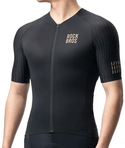 ROCKBROS Herren Damen Fahrradtrikot Kurzarm Radtrikot Rennrad Trikot Schnell trocknend Fahrradbekleidung Atmungsaktiv für Radsport MTB