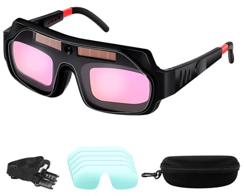 Genérico Lunettes de soudage, antidérapantes, obscurcissement automatique antireflet | Lunettes de protection pour soudure, pour mécaniciens, professionnels, techniques, ateliers et sites