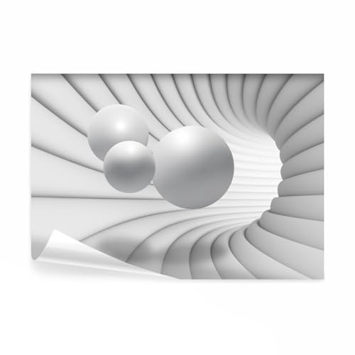 decomonkey Fototapete 3d Effekt Abstrakt, 350x256 cm, XXL, Kugeln Abstrakt | Vlies, Schlafzimmer, Wohnzimmer, Design, Tapete, Fototapeten, Tapeten, Wandtapete, Vliestapete, moderne, Wandbild, Wand