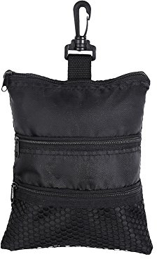Golfballtasche, Schwarze Oxford Golfzubehör Handtasche mit Mehreren Taschen für Ball Tee