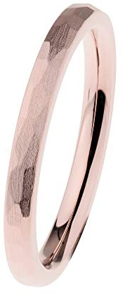Ernstes Design Evia Ring R541 Edelstahl rot vergoldet Vorsteckring