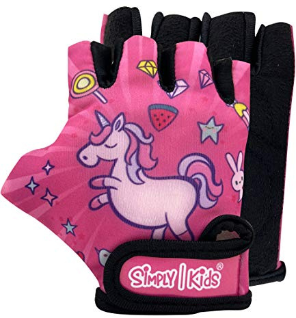 Kids Bike Gloves for Balanced Bike Mountain Bicycle Biking I Breathable Fingerless Toddler Kids Cycling Gloves with Extra Protective Cushions I CPSIA Certified Riding Gloves for Girl Boy