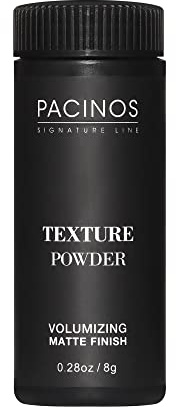 Pacinos Texture Powder - Lightweight Root Lifting Powder with Matte Dry Finish for Texture, Volume & Thickness - Shaker Bottle for Easy Hair Styling, 8g