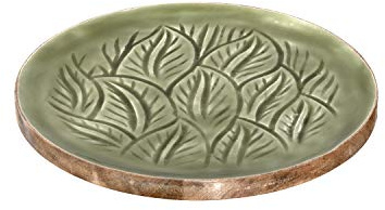 LEONARDO HOME Dekoteller Mangoholz APERITIVO 22,3 cm grün, Mango, 22 cm