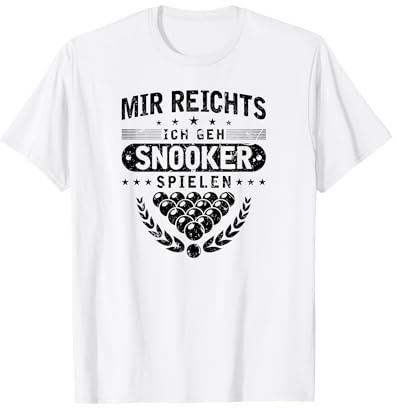 Billard Pool Spruch Lustig für Männer Snooker T-Shirt
