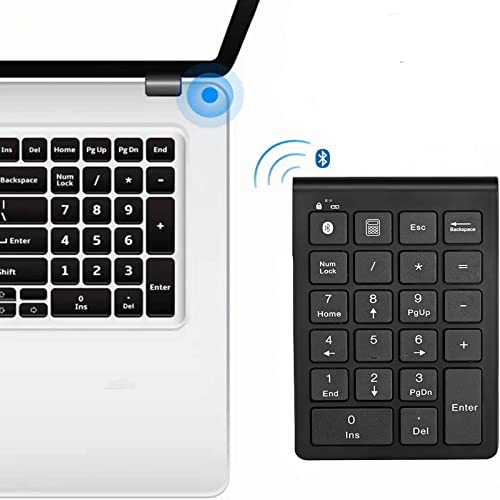 Podazz Bluetooth Number Pad, Wireless Numeric Keypad Number Pad for Laptop 22 Keys Multi-Function External Keyboard Extension for Laptop, Tablet, Notebook, PC, iMac, Android, IOS