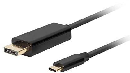 LANBERG CABLE USB-C A DISPLAYPORT MACHO/MACHO 1.0M 4K 60HZ NEGRO