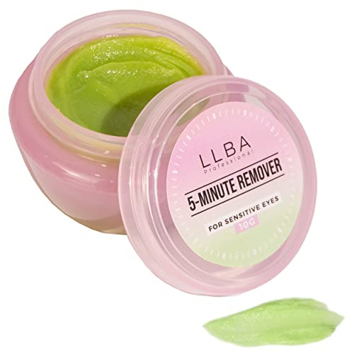 LLBA Lash Remover for Professional Eyelash Extensions 10ml (Melon Scent) | Dissolves Powerful Eyelash Extension Glue, Low Irritation Cream for Sensitive Skin