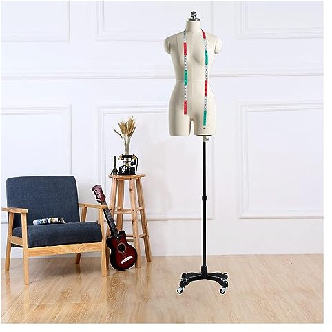 schneiderpuppe Schneiderpuppe Damenbüste Weiblich Mit Universalrad, Design Mit Geteiltem Bein 360°drehbar Einstellbar Schaufensterpuppe Zum Nähen Von Kleidung Schmuck Display for Clothing Shop Dresses