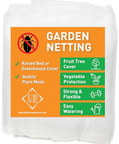 Filets pour Jardin 3x3M 2 Pièces | Filet Anti Insecte Potager | Tissu Maillé Blanc de Différentes Tailles pour la Protection Contre Les Moustiques des Fruits et Légumes