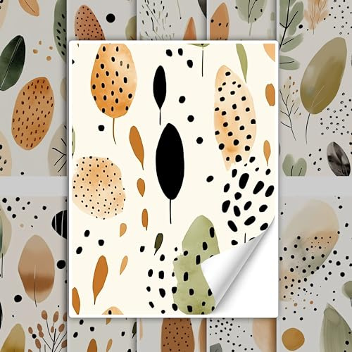 GRAZDesign Fliesenaufkleber Bad & Küche Abstrakt Muster Boho Beige Natur Klebefliesen selbstklebend - 20x25cm / 50 Stück