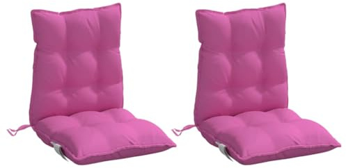 vidaXL Niedriglehner-Auflagen 2 STK. Rosa Oxford-Gewebe