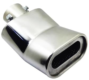 Endschalldämpfer 1 Stücke Edelstahl Auspuff Schalldämpfer Rohr 63mm Gebogene Auspuff Endrohr Tipe Throat Retroftting Die Endrohr Tuning Zubehör Auspuffblende Auto