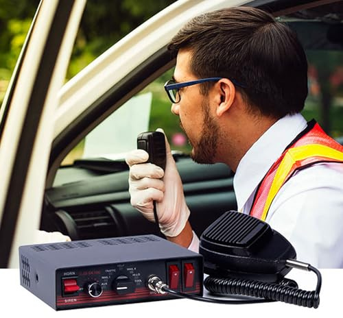 STMKB Auto-Megaphon, 200 W 8-Ton-Host-Lautsprecher-Autoalarm-Set, 97–105 Dezibel, Für Rettungs- Und Krankenwagen, Technische Operationen, Feuerwehrautos Usw.