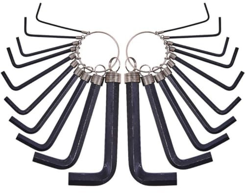 citystores® 20pc Hex Key Set Metric and Imperial Sizes Durable Allen Wrench Set with Storage Case for Bike Furniture DIY Tools Compact and Portable L Key Set for Home Garage and Workshop