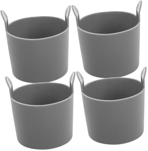 Uonlytech 4pezzi Stampo Per Uova in Silicone Per Friggitrice Ad Aria Stampi Per Uova in Camicia Stampi Per Torte Al Vapore Accessori Antiaderenti Per Friggitrice Ad Aria Compatti e Portatili