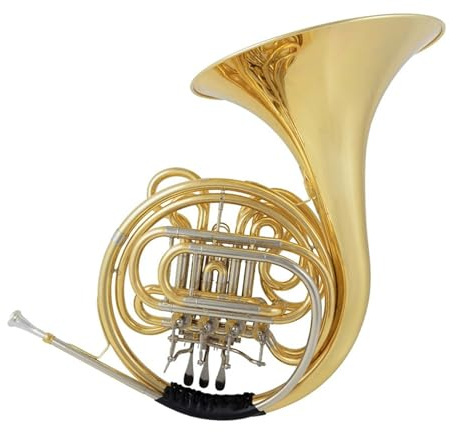 Standard Waldhorn Professionelles Zweireihiges Waldhorn In F B Tonart Lackiert Goldvernickelt Weißes Kupfer Tonhöhenwechsler