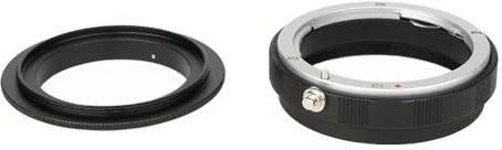 Keabroir 52mm Metal Macro Reverse Adapter Ring Camera Mount Lens Converter + Rear Lens Mount Protection Ring Compatible with Canon EOS EF EF-S Mount DSLR Camera and Lens EOS-52K