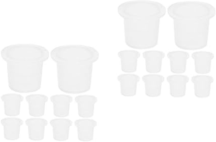 CALLARON 200 Stck Teiliges Tattoo Farbkappen Cups S Weiß Einweg Pigmentbehälter für Permanent Make Up Microblading Tattoo Zubehör