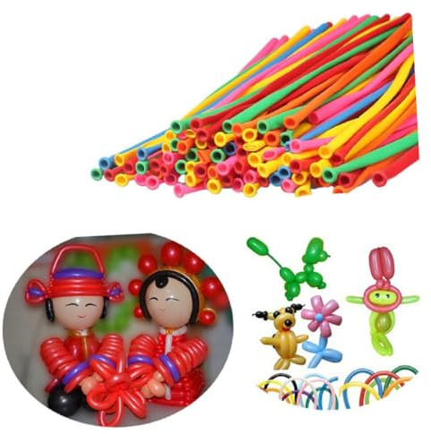 Ipetboom 100 piezas Globos Moldeables de Látex para Modelado para Fiestas y Celebraciones