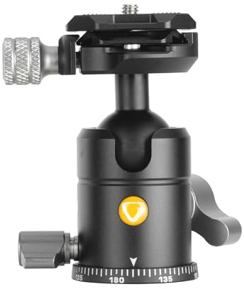 Vanguard BH-50 Rótula de Bola para trípode | Ball-head, Bola de 15mm, Capacidad hasta 4,5kg, Arca
